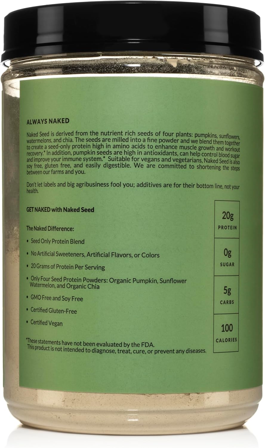 naked-seed-protein-powder---chia-watermelon-sunflower-pumpkin---gluten-free-soy-free-vegan---15-servings-3