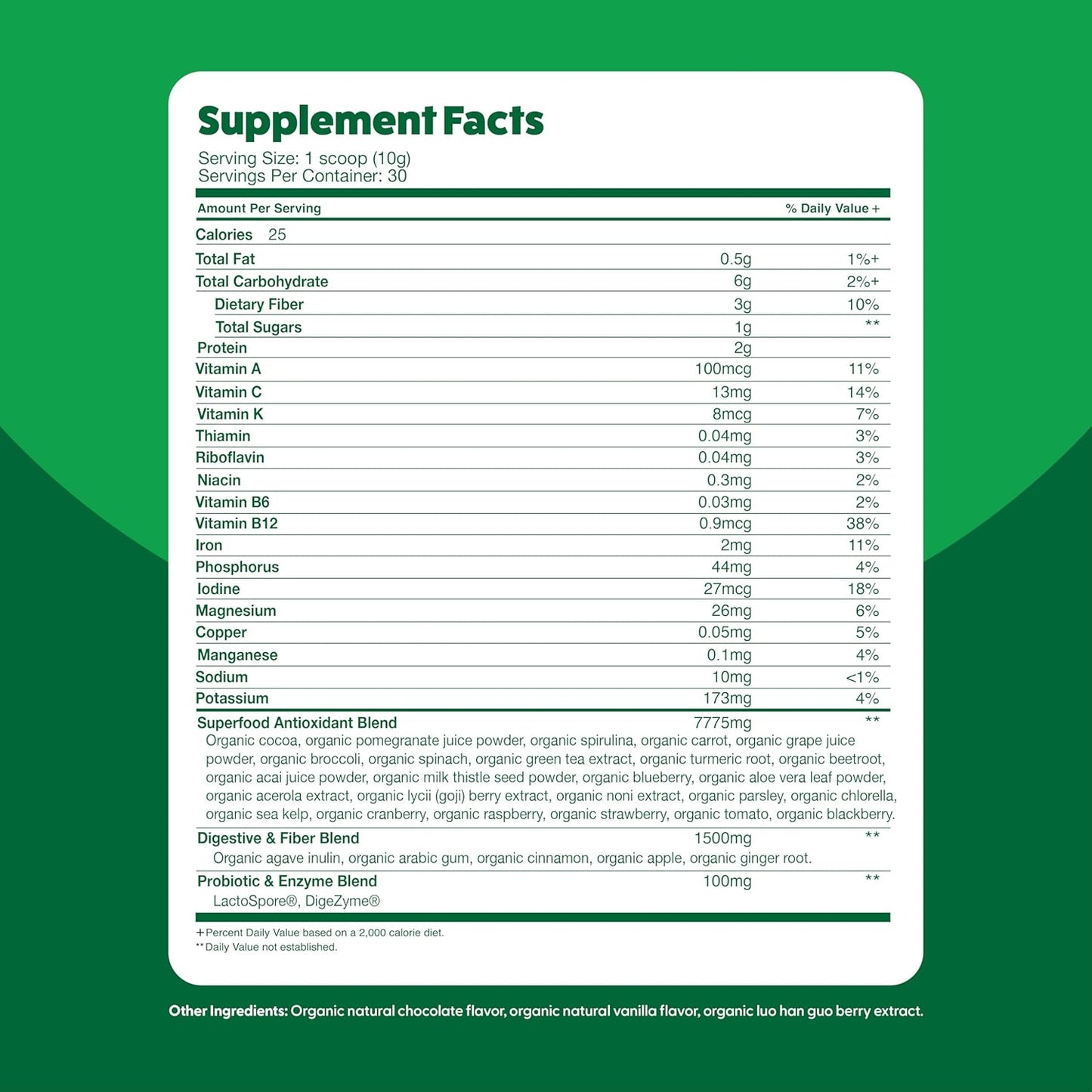 organic-superfood-greens-powder-with-cocoa-chocolate-flavor---30-servings-super-greens-fruit-vegetable-supplement-with-fiber-probiotics-and-digestive-enzymes-over-20-greens-fruits-veggies-by-the-feel-great-vitamin-company-9