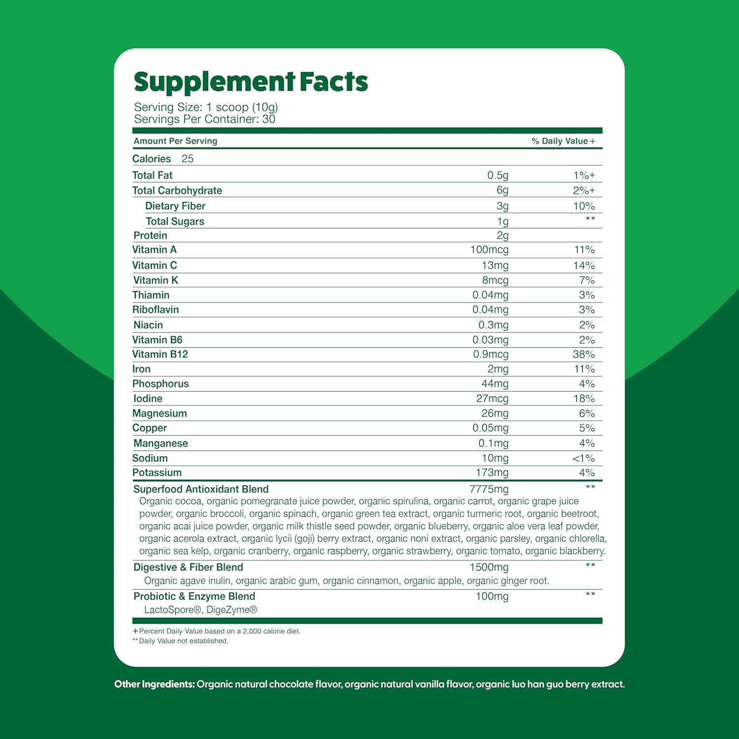 organic-superfood-greens-powder-with-cocoa-chocolate-flavor---30-servings-super-greens-fruit-vegetable-supplement-with-fiber-probiotics-and-digestive-enzymes-over-20-greens-fruits-veggies-by-the-feel-great-vitamin-company-9