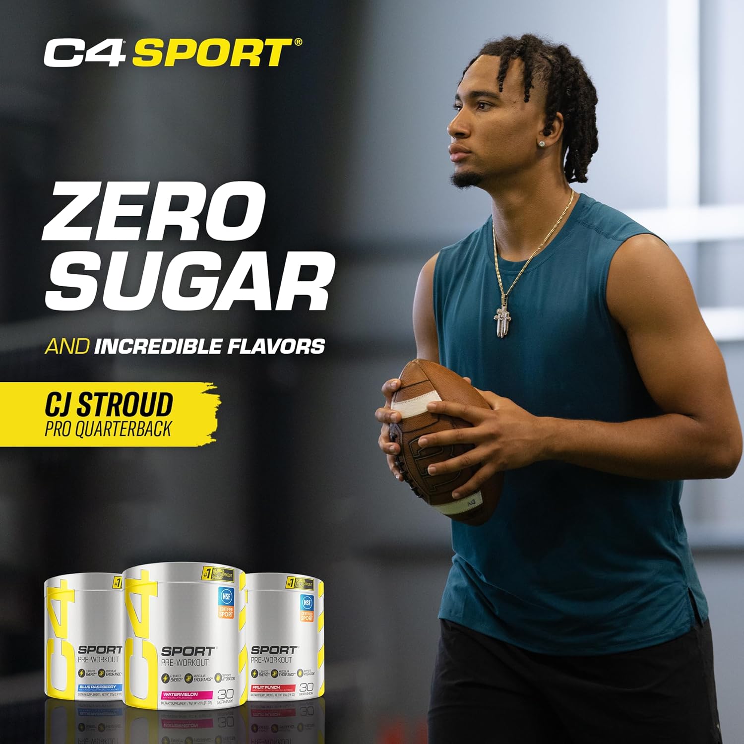 Cellucor C4 Sport Pre Workout Powder Fruit Punch - NSF Certified for Sport | 30 Servings, Pack of 2 - Packaging Varies - Espot.com.au