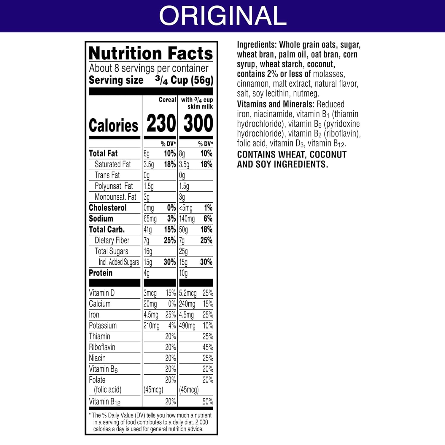 Kellogg's Cracklin' Oat Bran Cereal - Fiber-Rich Breakfast Cereal for the Whole Family - Original Flavor - 3 Boxes - Espot.com.au
