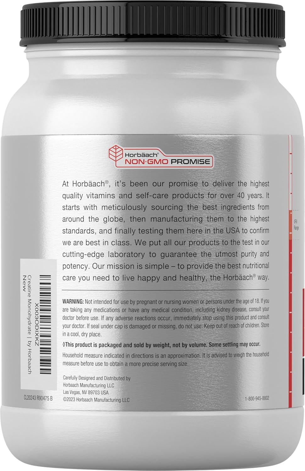 22lbs-horbach-micronized-creatine-monohydrate-powder---unflavored-vegetarian-non-gmo-gluten-free-supplement-3