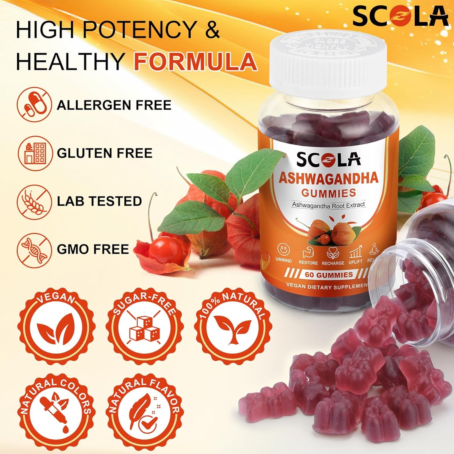 natural-ashwagandha-root-extract-gummies-for-relaxation---ashwagandha-supplement-for-men-and-women-with-vitamin-d-zinc---vegan-non-gmo---60-gummies-3