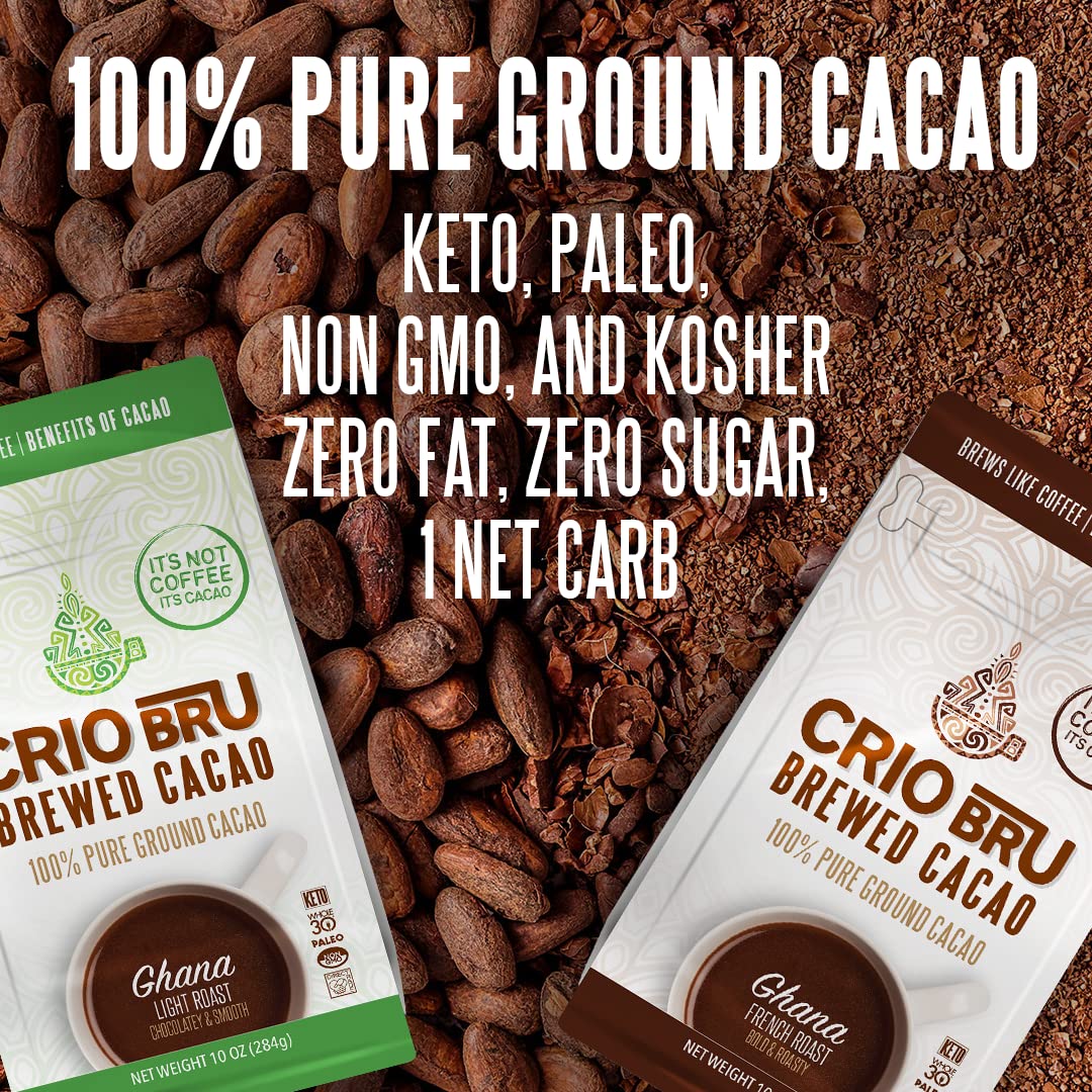 organic-crio-bru-brewed-cacao-uber-dark-spanish-roast-24oz-bag---natural-healthy-drink-100-pure-ground-cacao-beans-caffeine-free-keto-low-carb-paleo-hot-or-iced-organic-brew-8