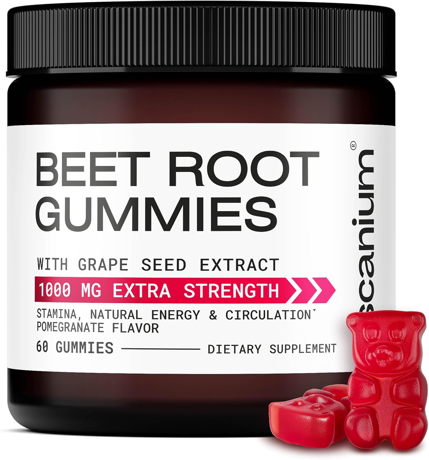 beet-root-and-grape-seed-extract-gummies-1000mg---circulation-support---energy-and-stamina---60-chews-1