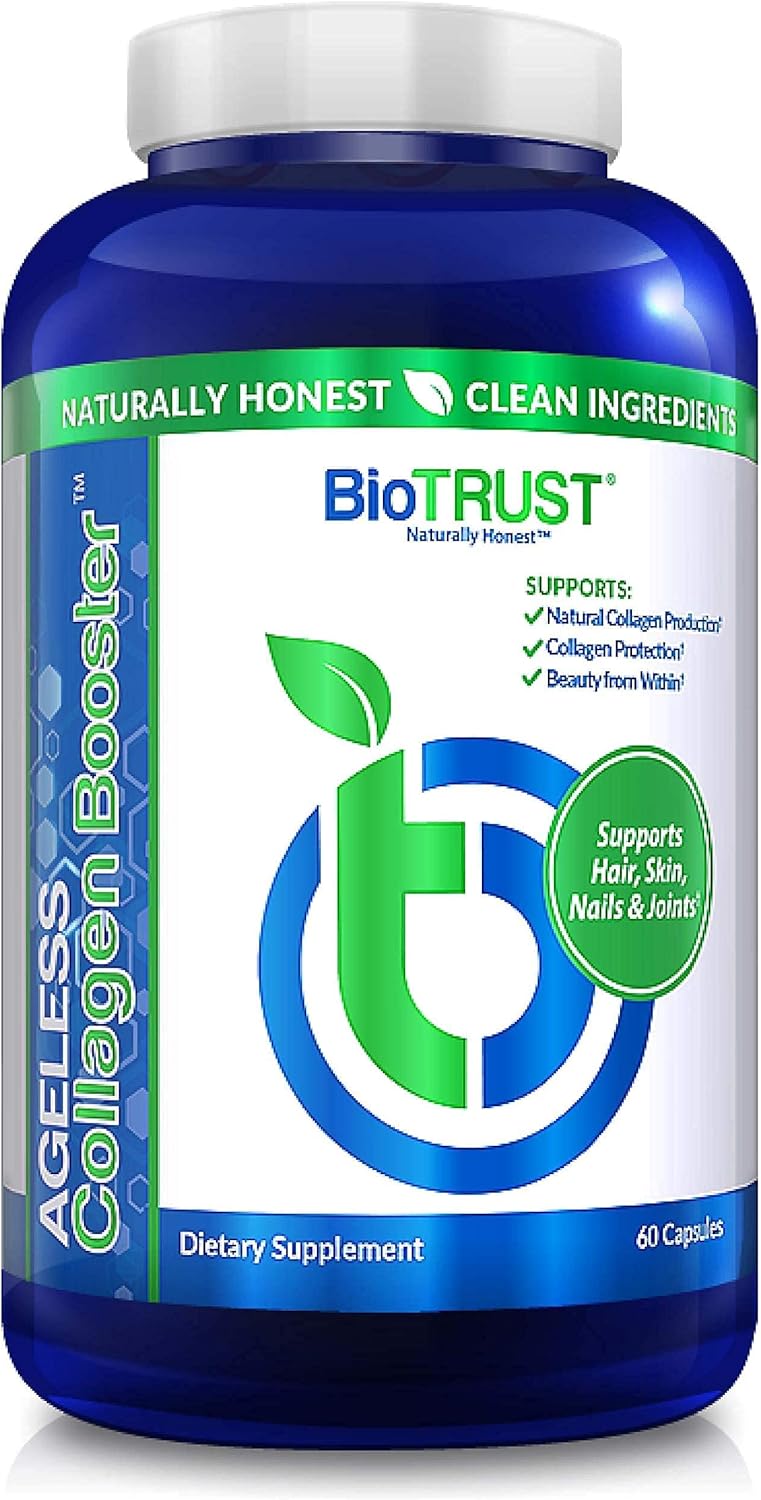 Bundle: BioTrust Ageless Multi Collagen Protein Powder & Collagen Booster Capsules - 5-in-1 Anti-Aging Formula - Espot.com.au