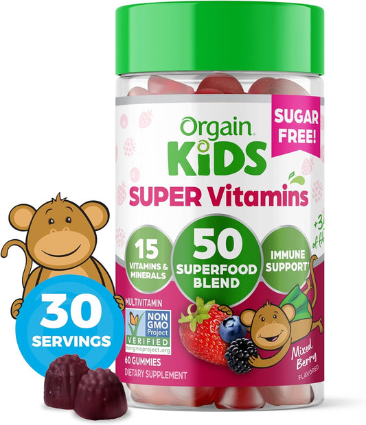 plant-based-orgain-kids-sugar-free-multivitamin-gummies---mixed-berry-flavor---immune-support-fiber---50-superfoods---15-vitamins-minerals---ages-4---1-month-supply---60-gummies-1