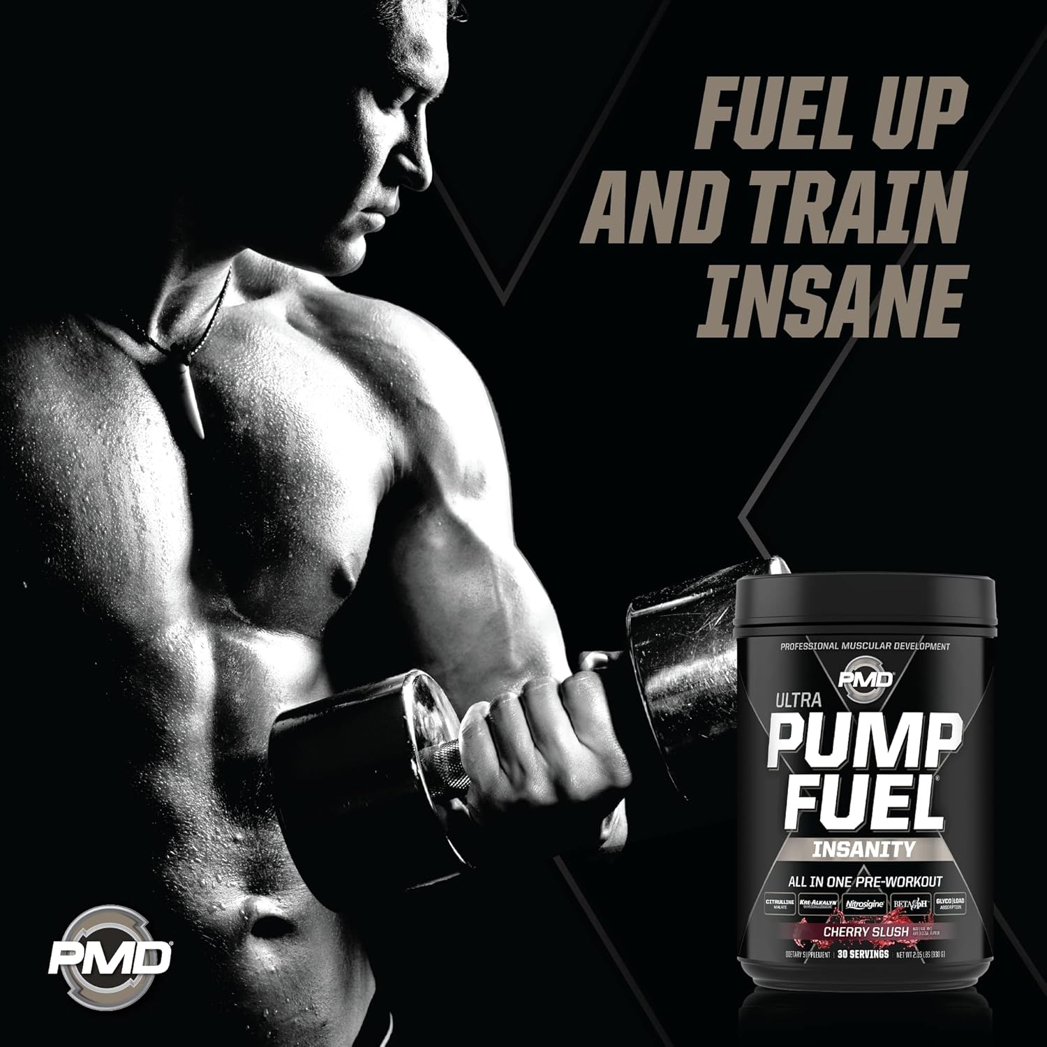 pmd-sports-ultra-pump-fuel-insanity-cherry-slush-pre-workout-drink-mix---boost-energy-strength-endurance-recovery---contains-complex-carbohydrates-and-amino-energy---30-servings-3