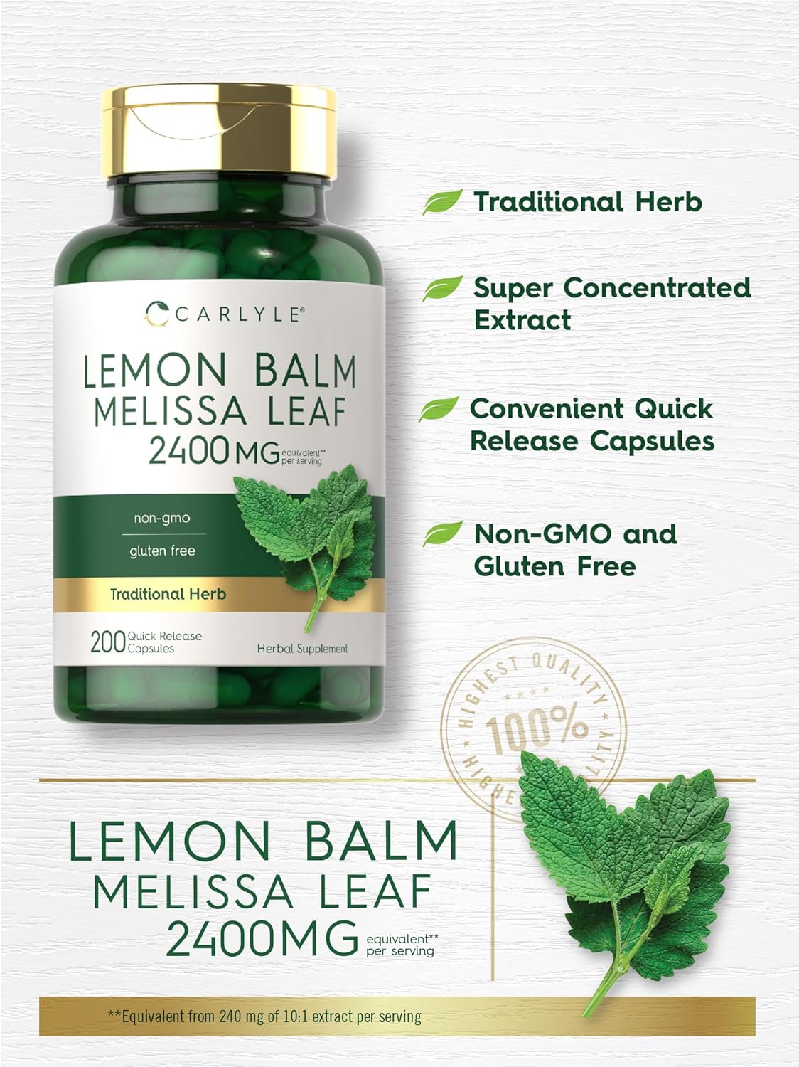 200-count-carlyle-lemon-balm-capsules---non-gmo-gluten-free-melissa-leaf-herbal-supplement-4