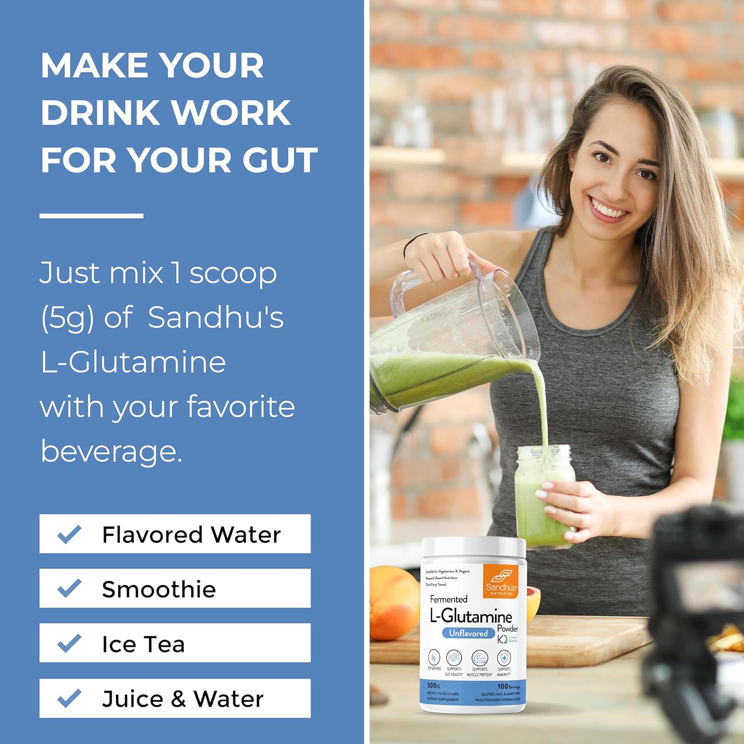 sandhus-l-glutamine-powder-500g-collagen-peptides-powder-combo---100-servings-supports-muscle-gut-skin-hair-nails-joints-bones---large-size-3-month-supply-8