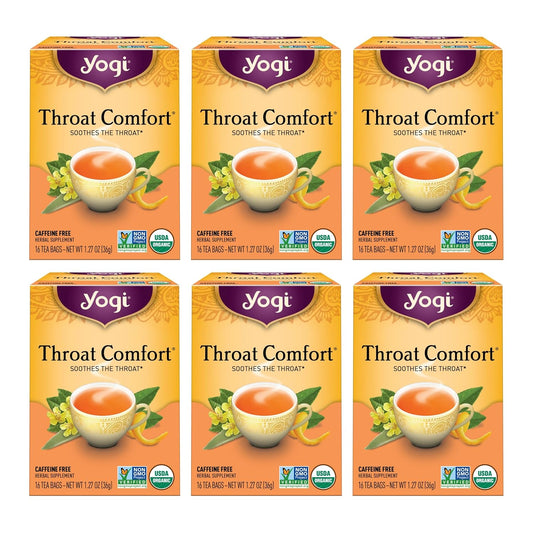 organic-yogi-tea-throat-comfort-herbal-tea-bags---6-pack---soothing-blend-with-wild-cherry-bark-licorice-root-mullein-and-ginger---caffeine-free-1