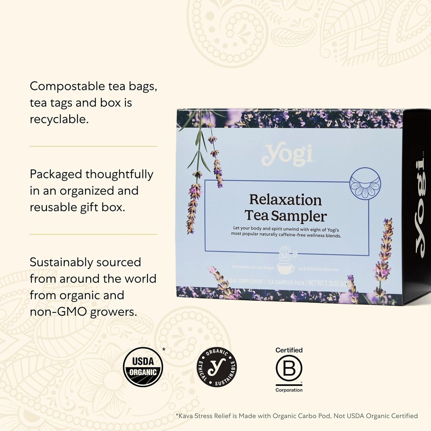 yogi-tea-relaxation-sampler-box---valentines-gift-tea-set---8-herbal-teas-32-bags---delicious-wellness-tea-assortment---caffeine-free-variety-pack-sampler-7