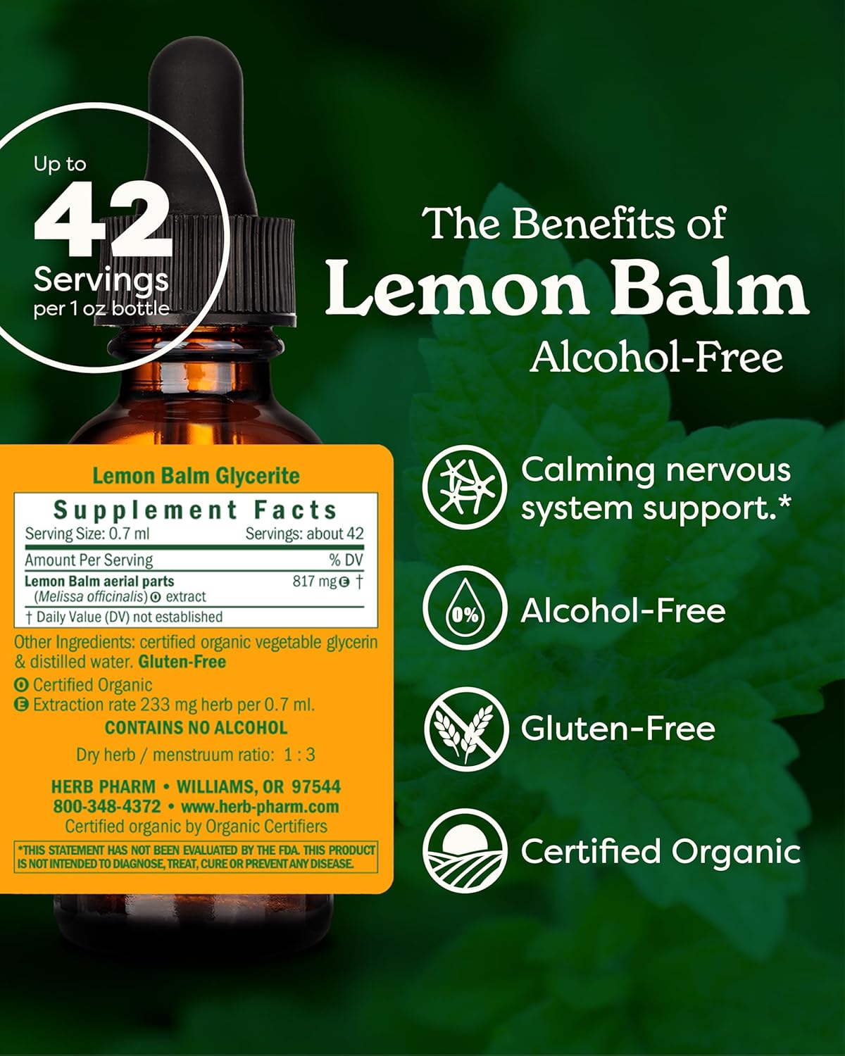 certified-organic-lemon-balm-liquid-extract-for-calming-nervous-system-support---alcohol-free-glycerite---1-oz-by-herb-pharm-2