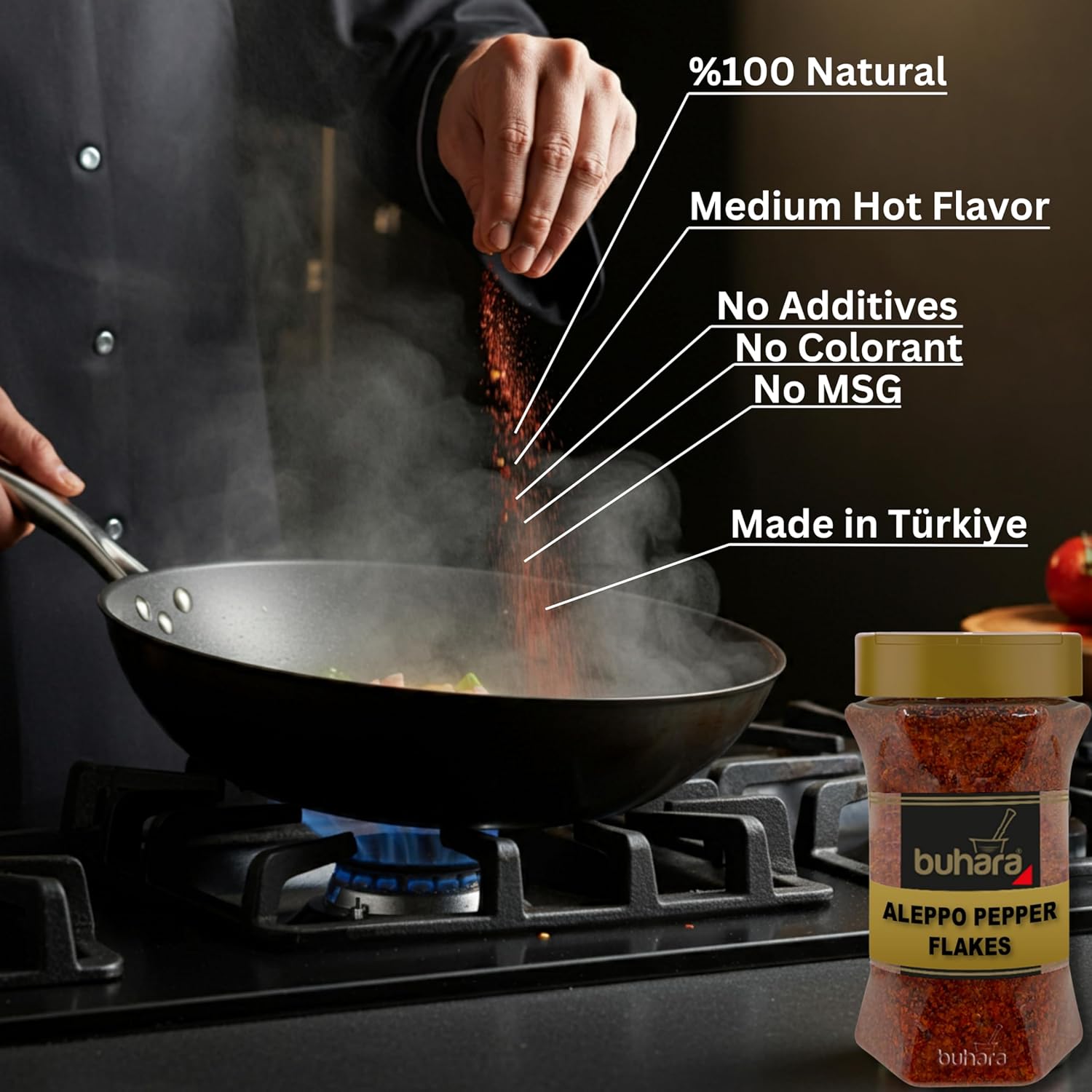 529-oz-buhara-aleppo-pepper-flakes---crushed-halaby-peppers-for-turkey-chicken-pizza---red-pepper-powder-for-chili-seasoning---turkish-spice-3