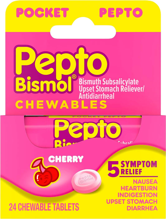 fast-relief-pepto-bismol-chewable-tablets---cherry-flavor-24-ct---nausea-heartburn-indigestion-upset-stomach-diarrhea-relief-1