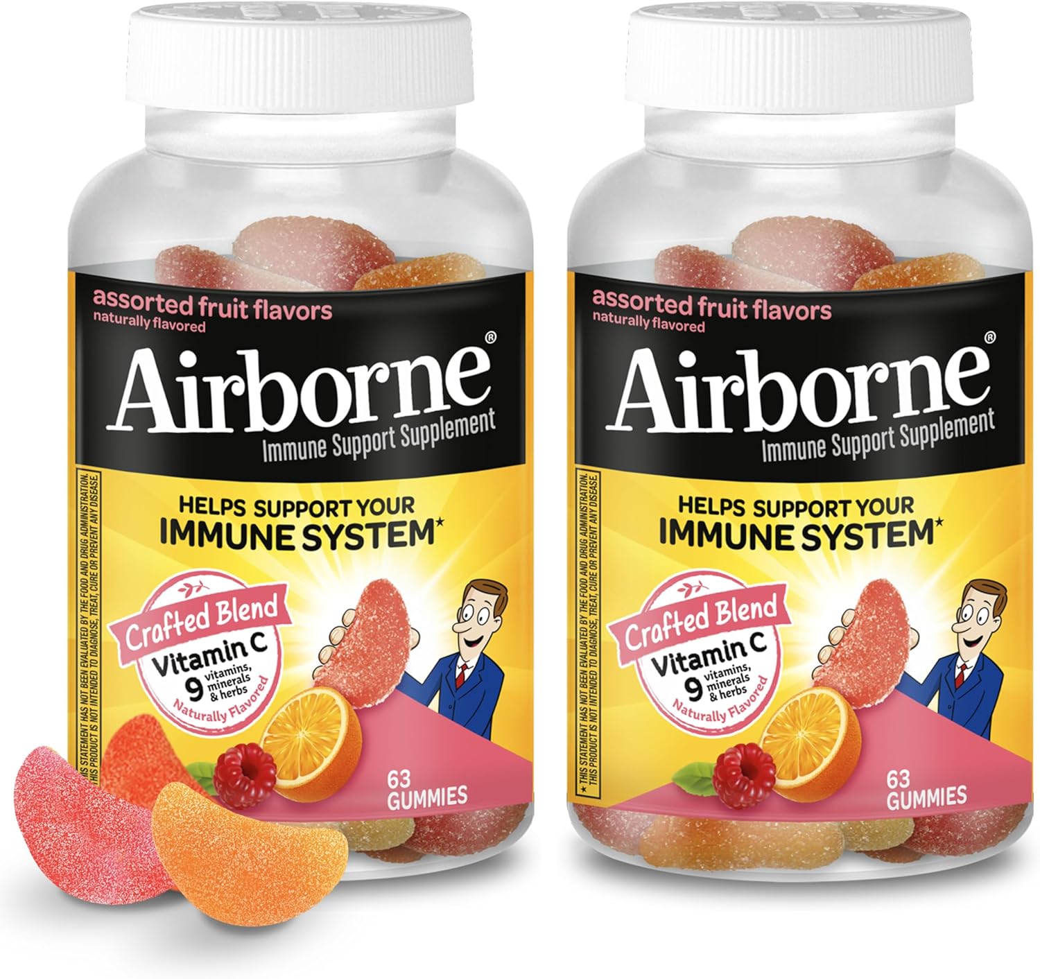 airborne-750mg-vitamin-c-gummies-for-adults---immune-support-with-antioxidants-vit-c-e---caffeine-free---2x63ct-bottle---assorted-fruit-flavor---42-servings-1