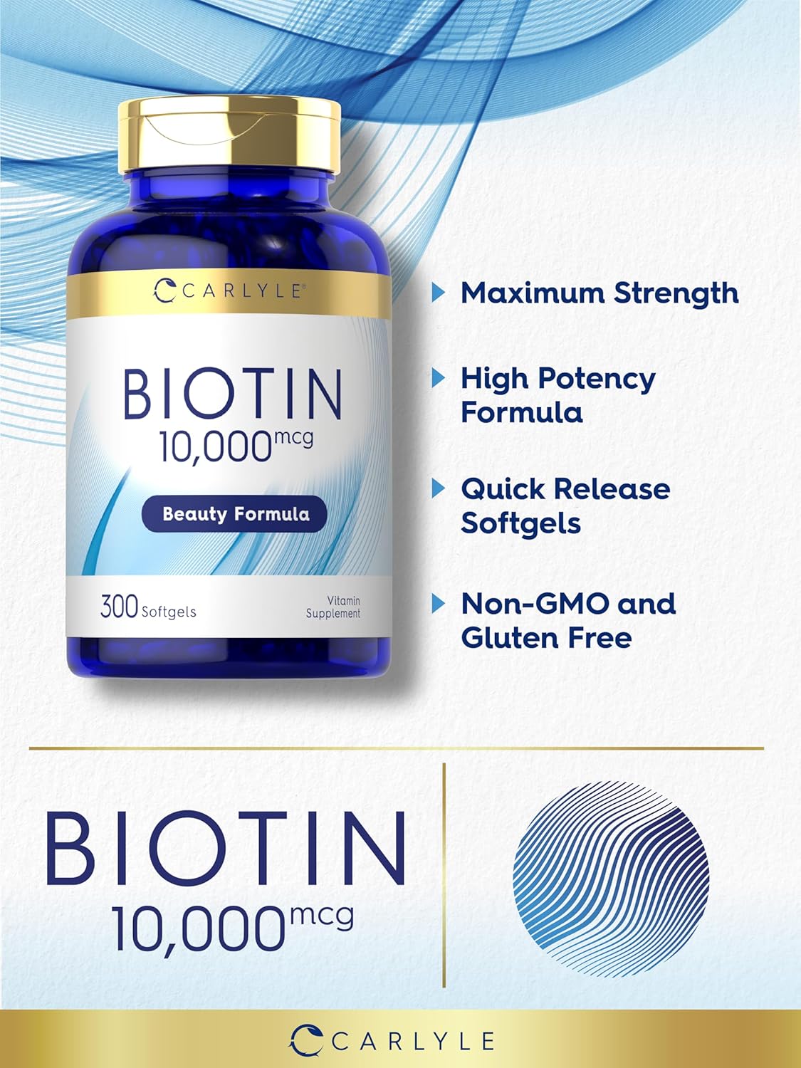 carlyle-biotin-10000mcg-softgels---300-count-max-strength-non-gmo-gluten-free-supplement-4