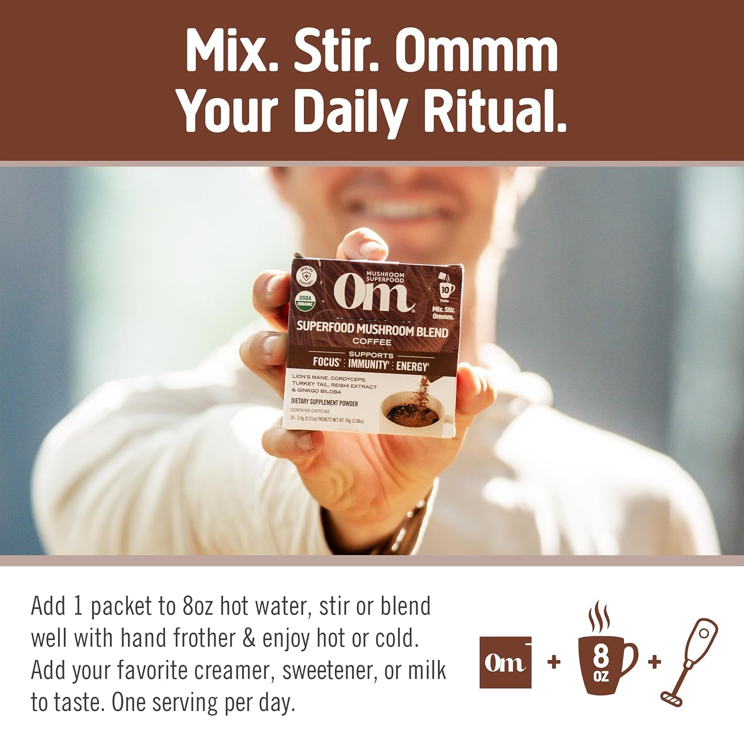 organic-mushroom-superfood-coffee-blend-powder-10-single-serve-packets-with-arabica-beans-lions-mane-cordyceps-turkey-tail-reishi-extract-ginkgo-biloba-for-energy-and-focus-8