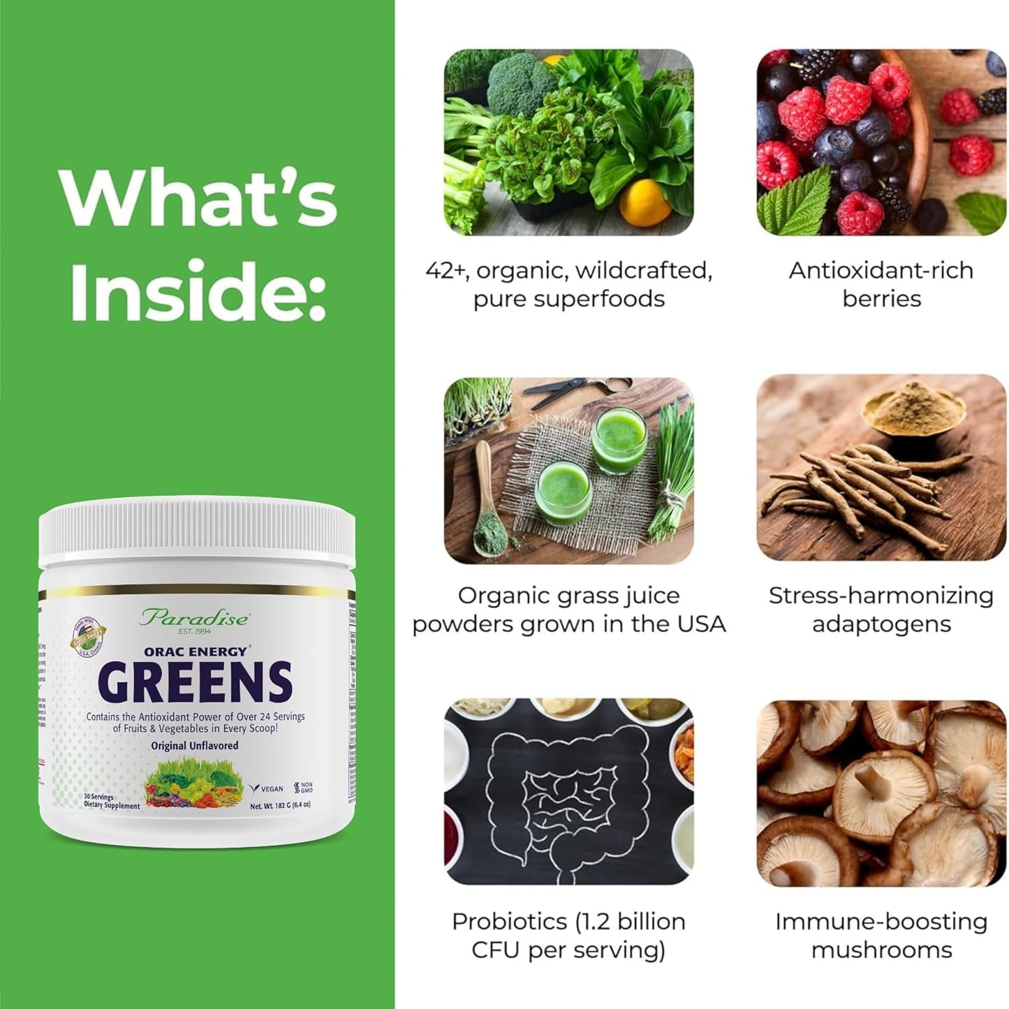 paradise-herbs-orac-energy-greens-powder-antioxidants-probiotics-vitamin-c-spirulina-chlorella-non-gmo-gluten-free---30-servings-3