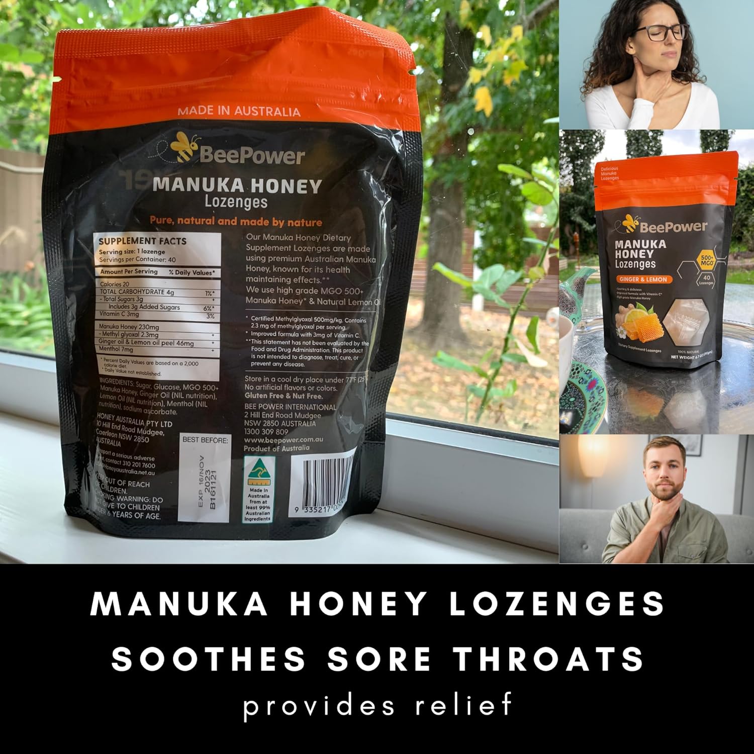 manuka-honey-lozenges-mgo-500---ginger-lemon-flavor-40-cough-drops-for-dry-sore-throat---67-oz-2
