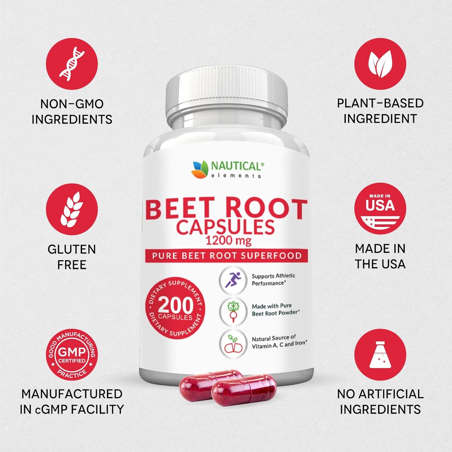 pure-nautical-elements-beet-root-capsules---1200mg-per-serving---200-capsules---supports-blood-pressure-athletic-performance-digestion-immune-system---non-gmo-gluten-free---beetroot-powder-2