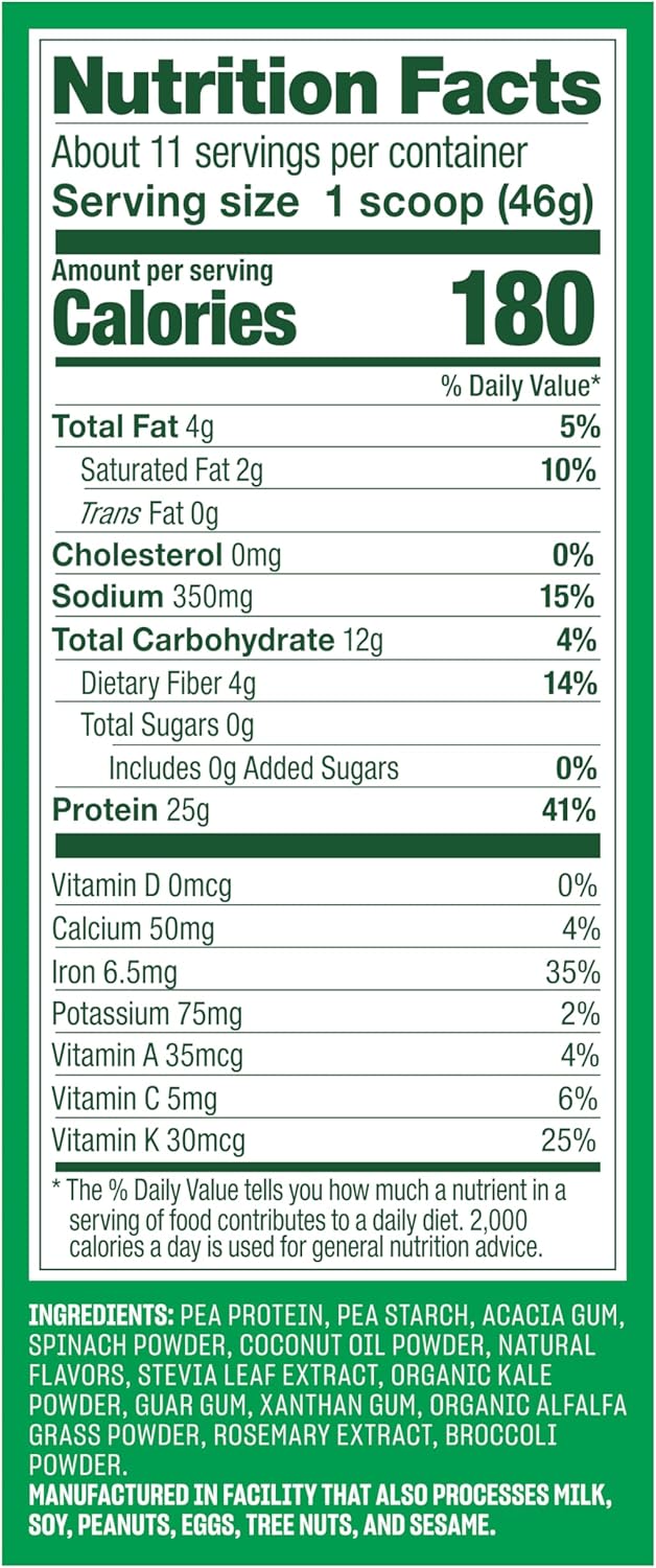 creamy-vanilla-vega-protein-and-greens-powder---25g-plant-based-protein-vegan-non-gmo-pea-protein---12lbs-11-servings---ideal-for-women-and-men-2