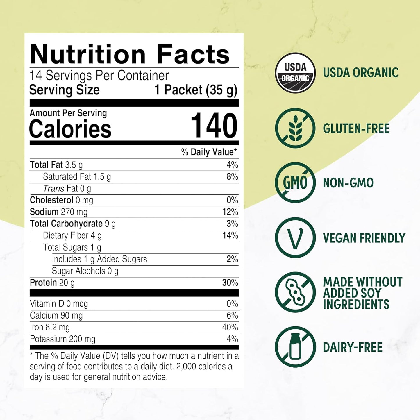 organic-plant-based-protein-powder---rich-decadent-chocolate-flavor---20g-protein-per-serving---dairy-free-non-gmo---single-serve-packets-for-smoothies-shakes---ideal-for-men-women-4