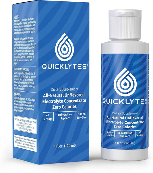 Rapid Hydration Electrolyte Supplement - No Calorie, No Sugar - Potassium, Magnesium, Sodium - Leg Cramp Relief - 48 Servings