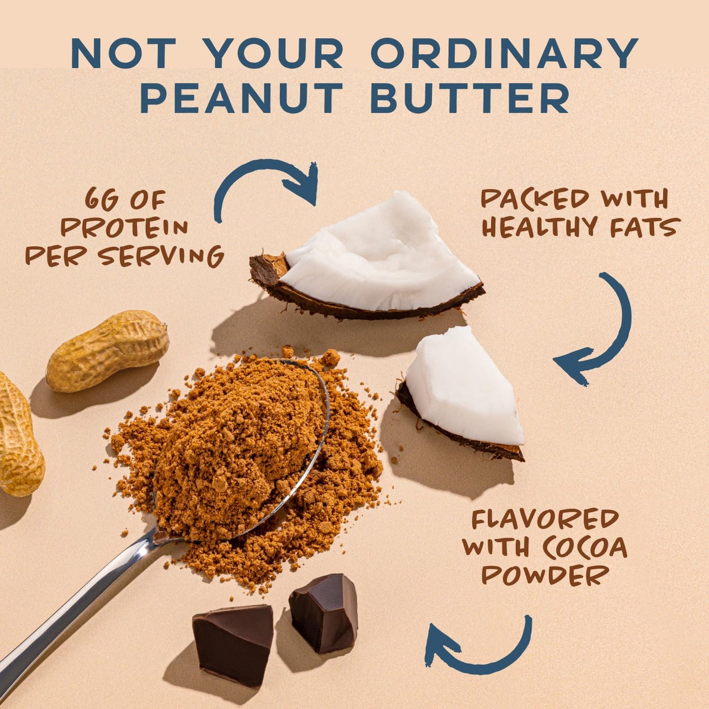 organic-chocolate-coconut-peanut-butter-powder---vegan-gluten-sugar-free-protein-rich-tsa-friendly---ideal-for-smoothies-baking-spreads---30-day-supply-4