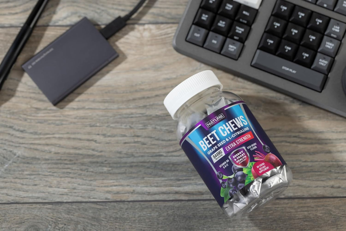 natural-heart-chews-with-beet-root-grape-seed-extract-non-gmo-beetroot-powder-acai-berry-flavor---60-gummies-for-blood-pressure-support-energy-boost-5