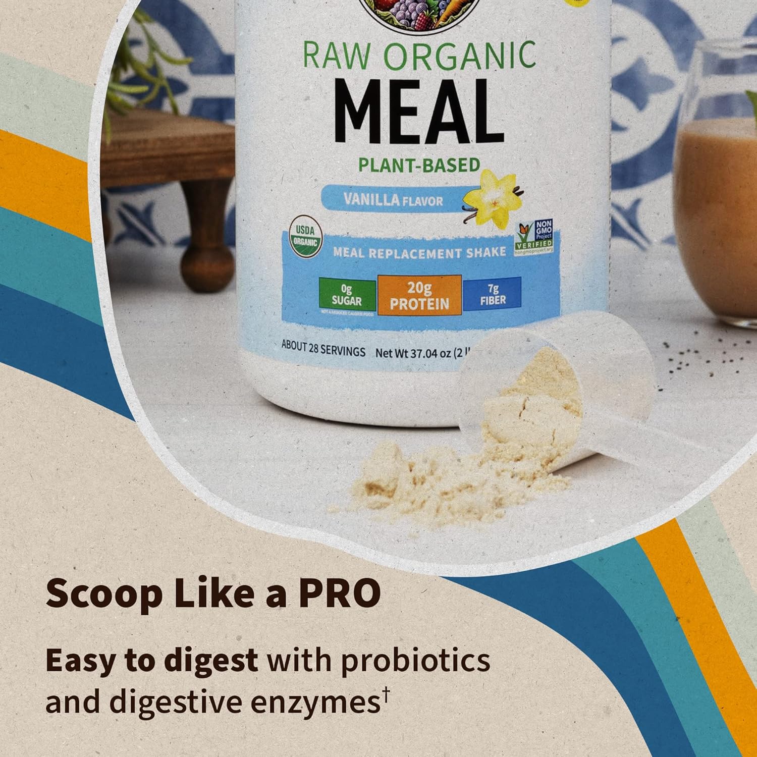 vanilla-vegan-protein-powder-with-plant-based-pea-protein-probiotics-and-greens---dairy-free-meal-replacement-shakes-by-garden-of-life-14-servings-4