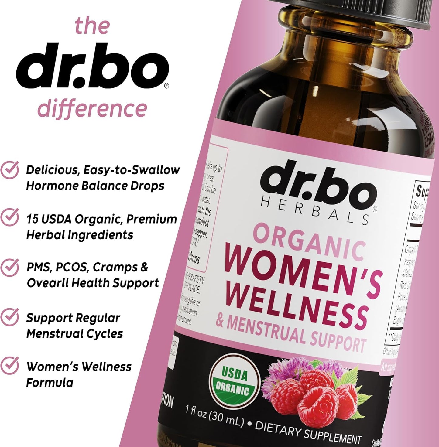 organic-hormone-balance-liquid-drops-for-women---pms-relief-menstrual-support-supplement-with-raspberry-leaf-chasteberry-black-cohosh---1-oz-4