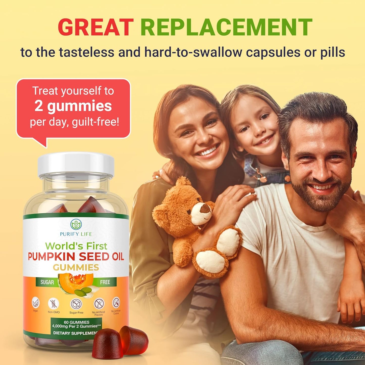 4000mg-pumpkin-seed-oil-gummies-for-hair-skin-prostate-immune-urinary-tract-support---60-chews---sugar-free-rich-in-essential-fatty-acids-4