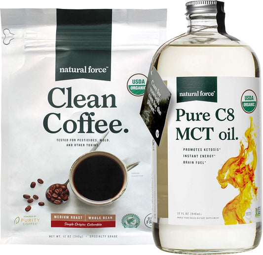 organic-pure-c8-mct-oil-clean-coffee-bundle---non-gmo-keto-paleo-vegan-100-c8-mcts-mold-mycotoxin-free---12-oz-bag-32-oz-glass-bottle-1