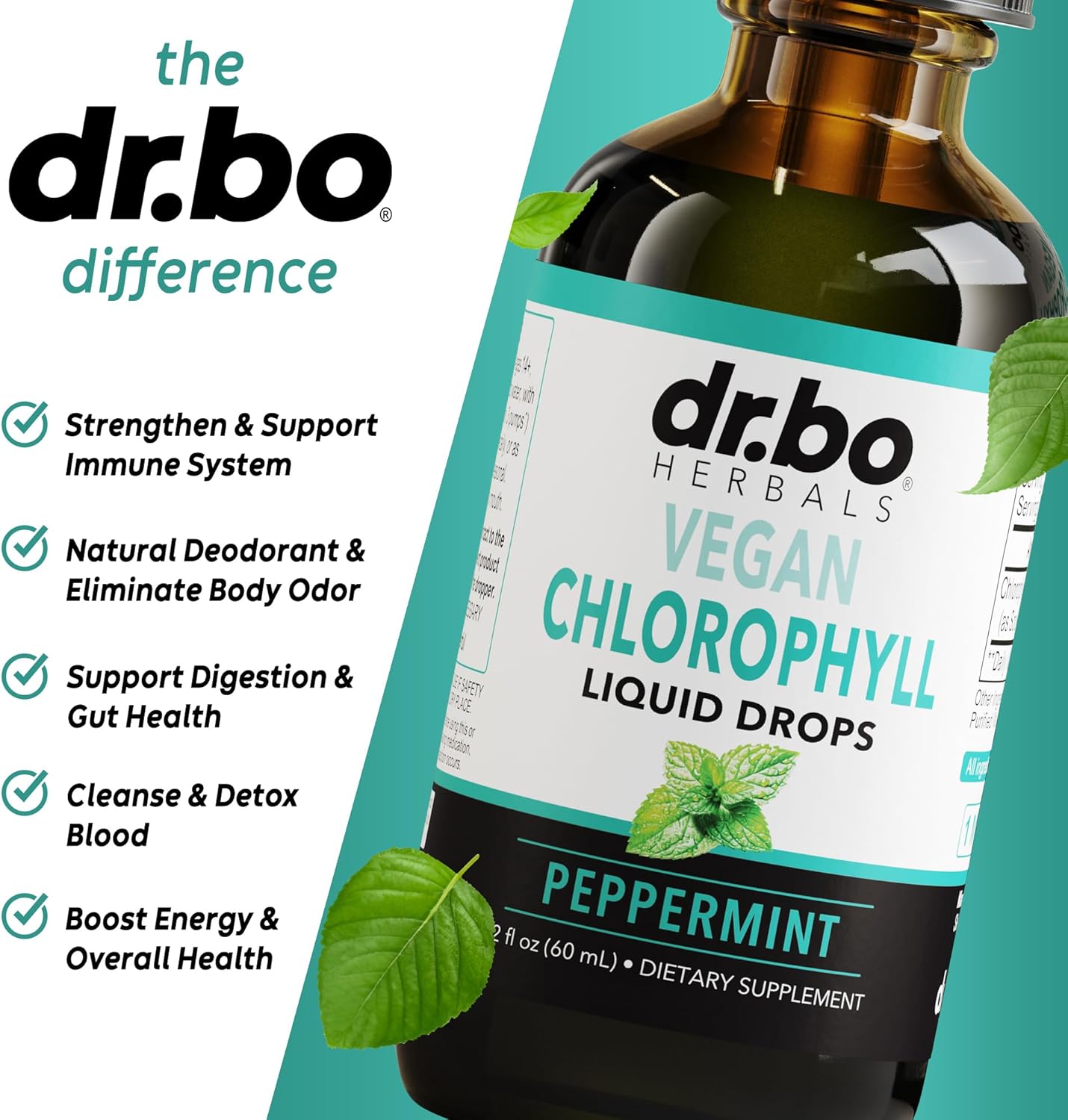 Women's Hormone Balance & Chlorophyll Liquid Drops - Organic Vegan Supplement for Women's Wellness - Internal Deodorant & Odor Cleanse Supplement - Espot.com.au