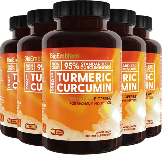 organic-turmeric-curcumin-supplement-with-bioperine-for-joint-and-heart-health---95-curcuminoids-extract---non-gmo---150-day-supply-from-california-1