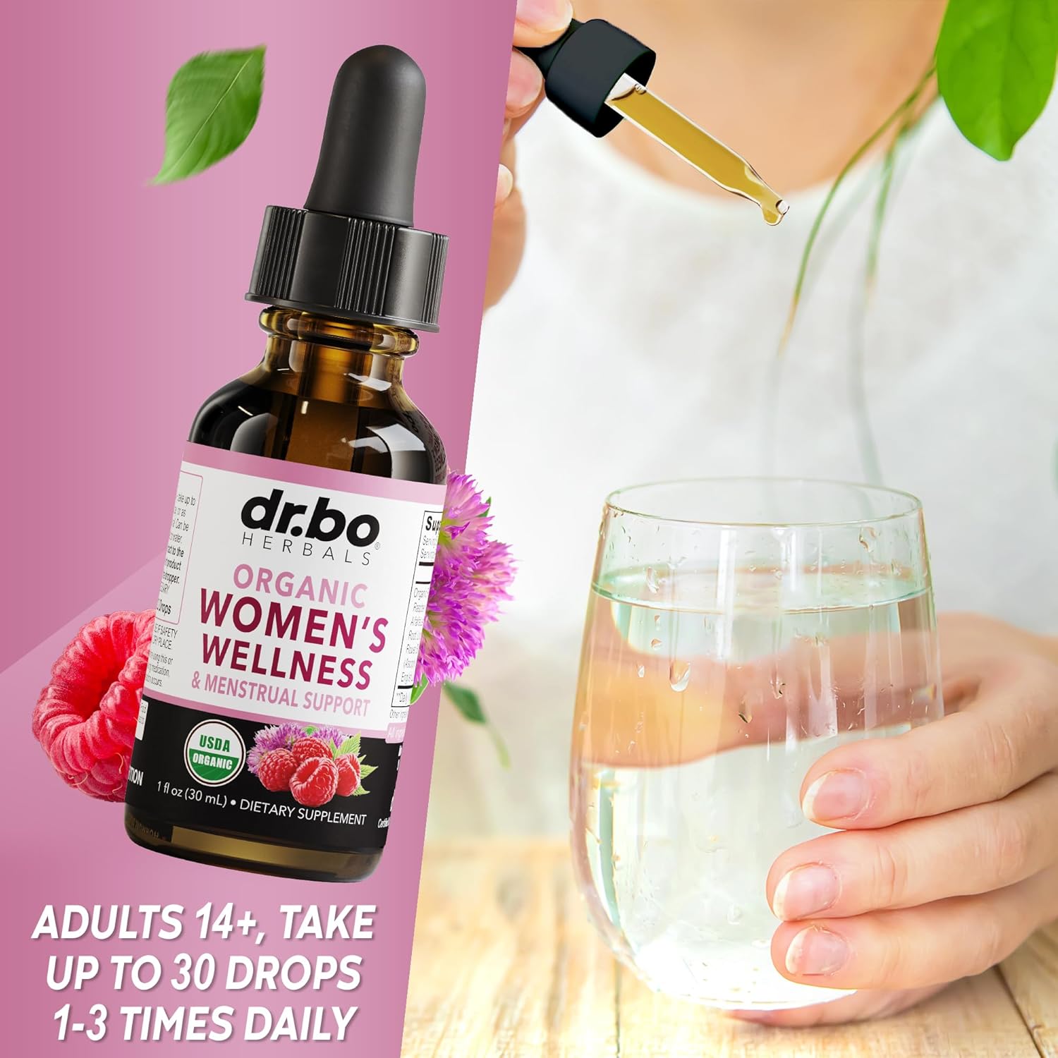 organic-hormone-balance-liquid-drops-for-women---pms-relief-menstrual-support-supplement-with-raspberry-leaf-chasteberry-black-cohosh---1-oz-7