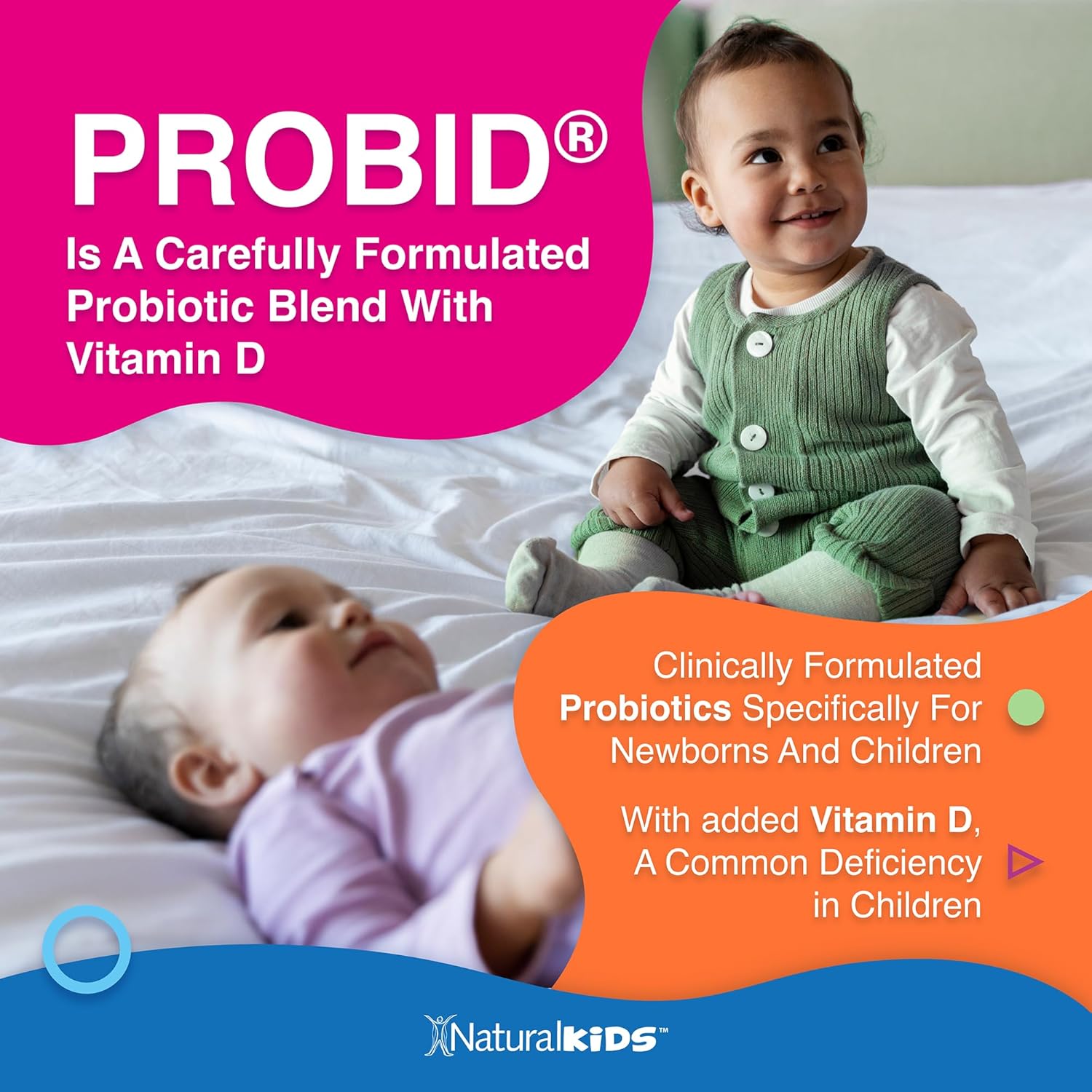 NaturalSlim Naturalkids Probid Baby Probiotic Drops with Vitamin D for Digestive Health & Immune Support - Flavorless .68 Fl Oz - Newborns, Infants, Kids - Supplement - Espot.com.au