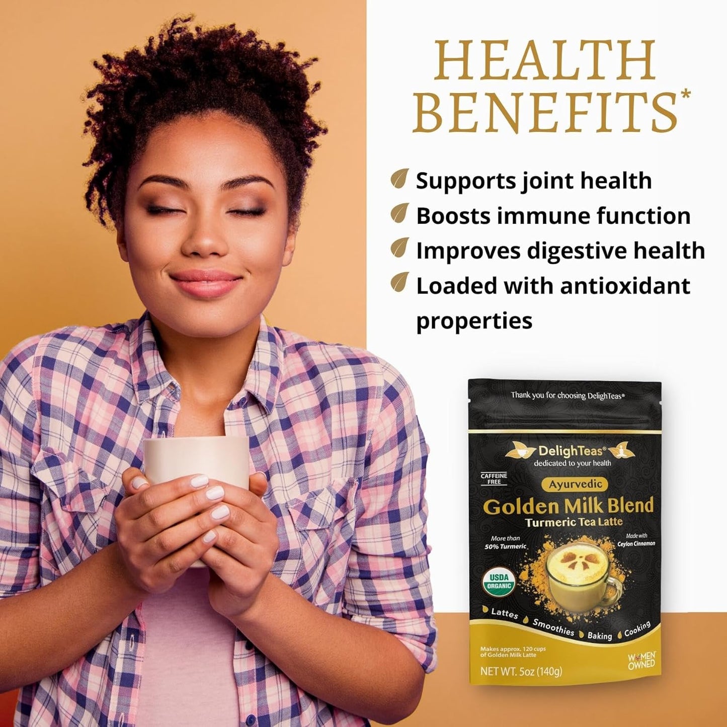 organic-golden-milk-powder-with-turmeric-ginger-ceylon-cinnamon---ayurvedic-spices-for-golden-latte---unsweetened-vegan-non-gmo-keto---120-servings-5-oz-3