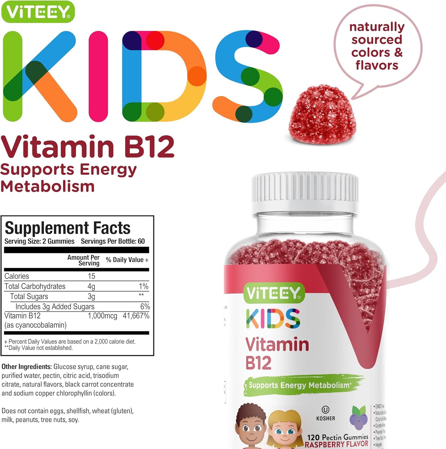 viteey-vitamin-b12-gummies-for-kids---1000mcg-raspberry-flavored-chewable---metabolism-energy-support---vegan-gelatin-gluten-gmo-free-4