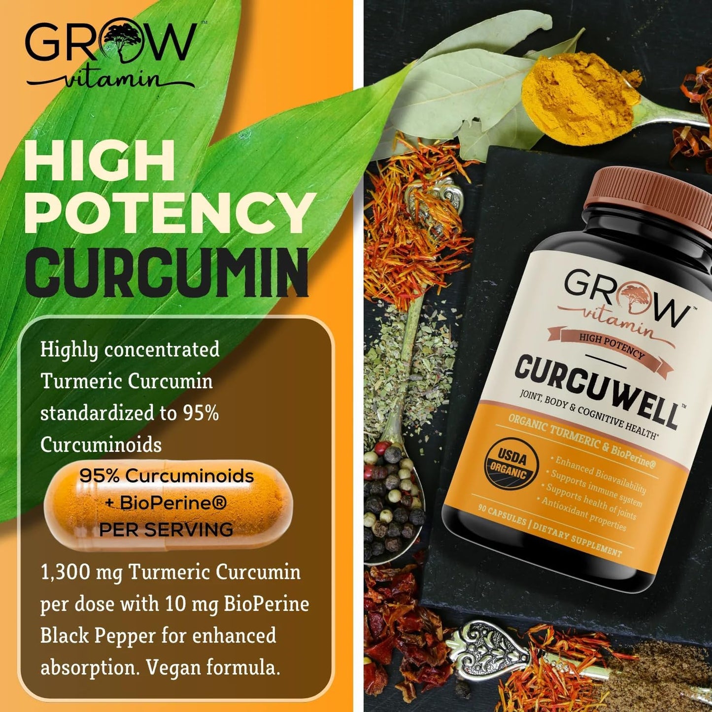 organic-high-potency-curcumin-ultra-supplement-with-95-curcuminoids---usda-certified---maximum-strength-turmeric-formula---30-day-supply-2