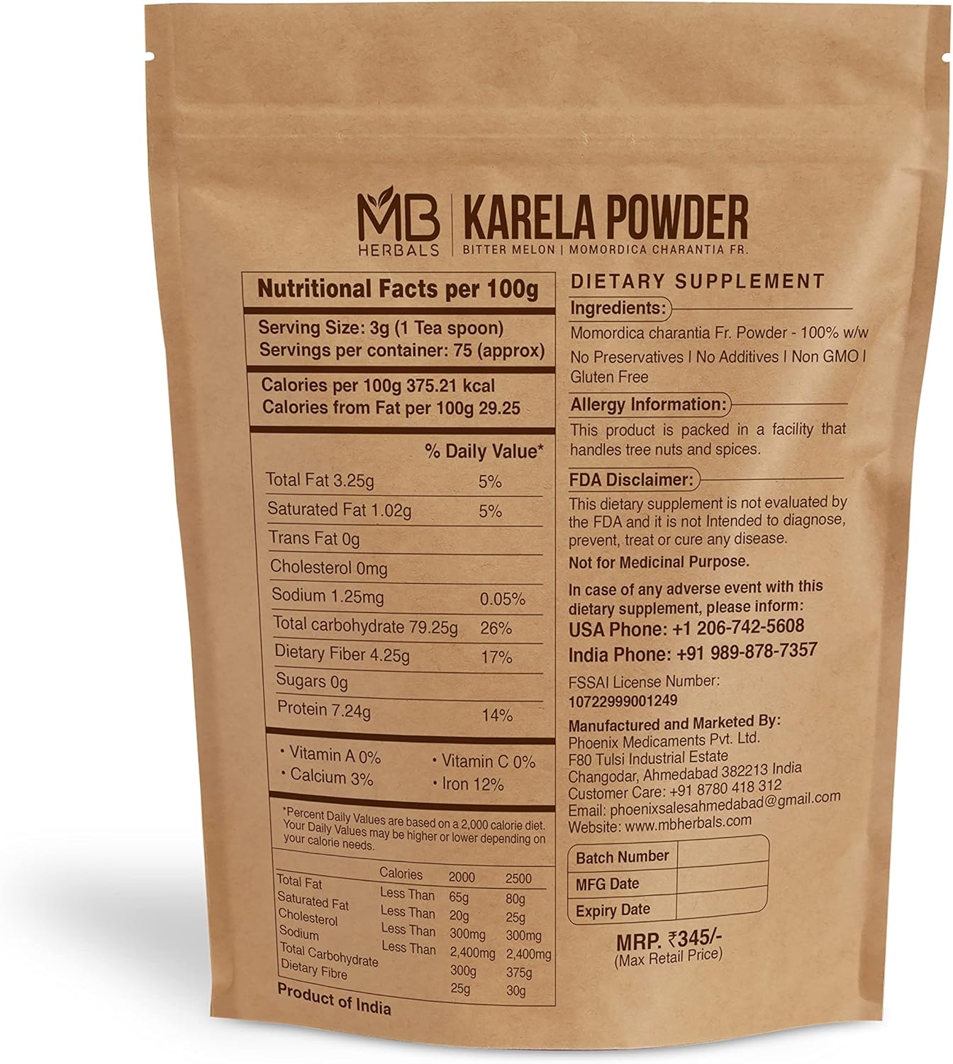 8-oz-mb-herbals-bitter-melon-powder---100-pure-de-seeded-karela-momordica-charantia-fr-non-gmo-gluten-free---no-preservatives---227g-2