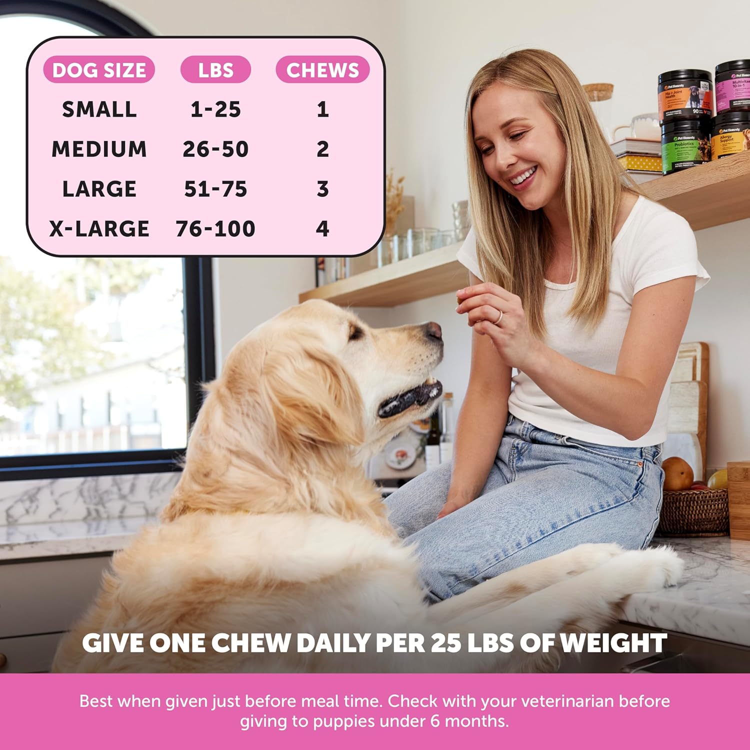 dog-multivitamin-supplement-with-glucosamine-chondroitin-probiotics-omega-fish-oil-peanut-butter-flavor---90-ct---supports-skin-coat-allergies-5