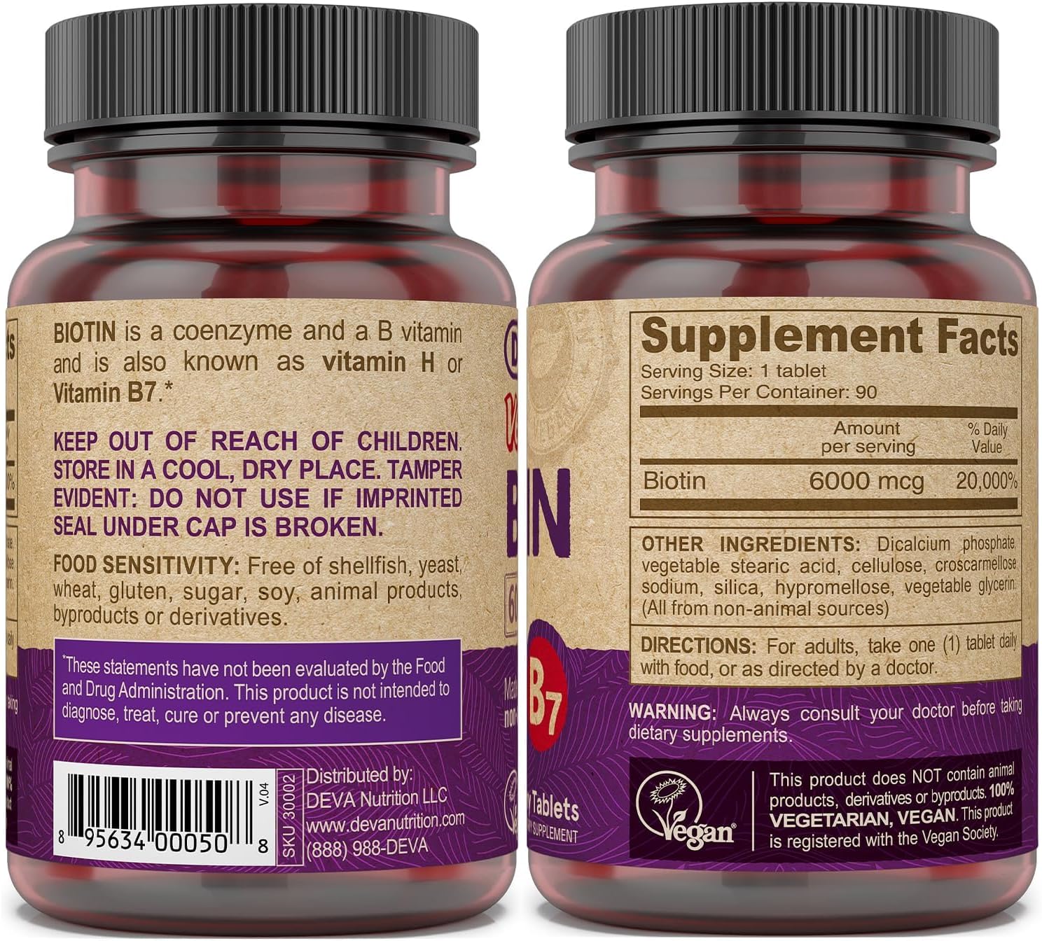 vegan-biotin-supplement-6000-mcg---tiny-tablets-easy-to-swallow-vitamin-b7-90-count-bottle-3