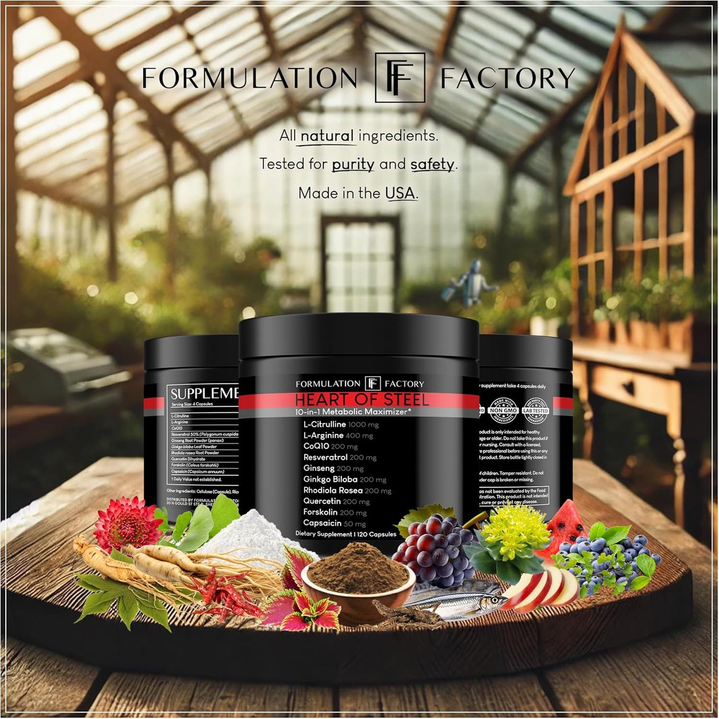 Metabolic Maximizer Nitric Oxide Supplement with L-Arginine & L-Citrulline for Energy Management & Blood Pressure Support - 120 Capsules - Espot.com.au