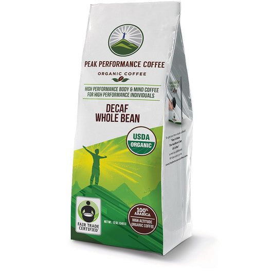 USDA Certified Organic Decaf Whole Bean Coffee - Fair Trade, Low Acid, Non GMO, Full of Antioxidants - Medium Roast Smooth Tasting High Altitude Beans - Espot.com.au