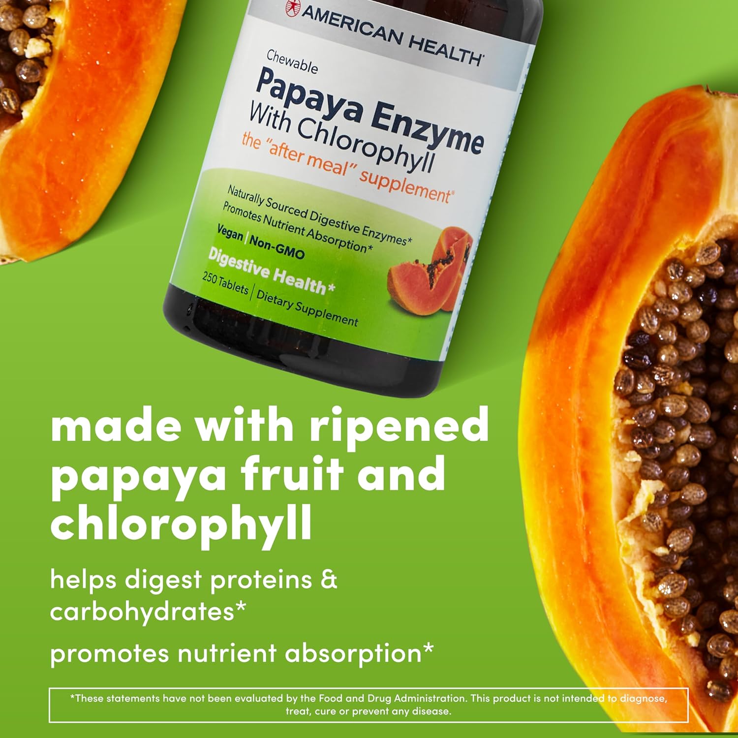 chlorophyll-papaya-enzyme-chewable-tablets---supports-nutrient-absorption-digestion-and-fresh-breath---250-count-gluten-free-vegetarian---american-health-3
