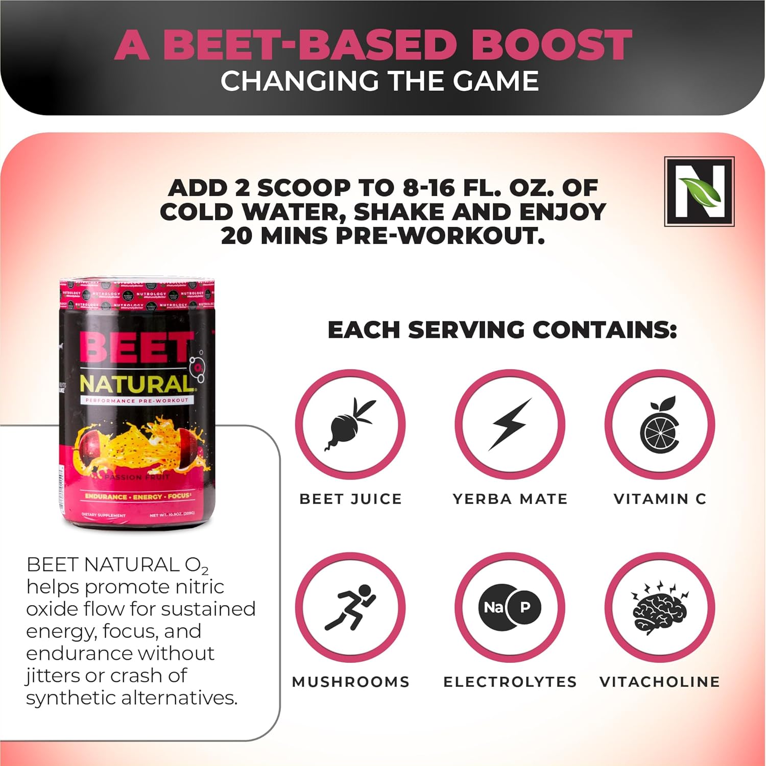 nutrology-beet-natural-o2-pre-workout-powder---energy-endurance-nitric-oxide-boost---vegan-passion-fruit-flavor---30-servings-4