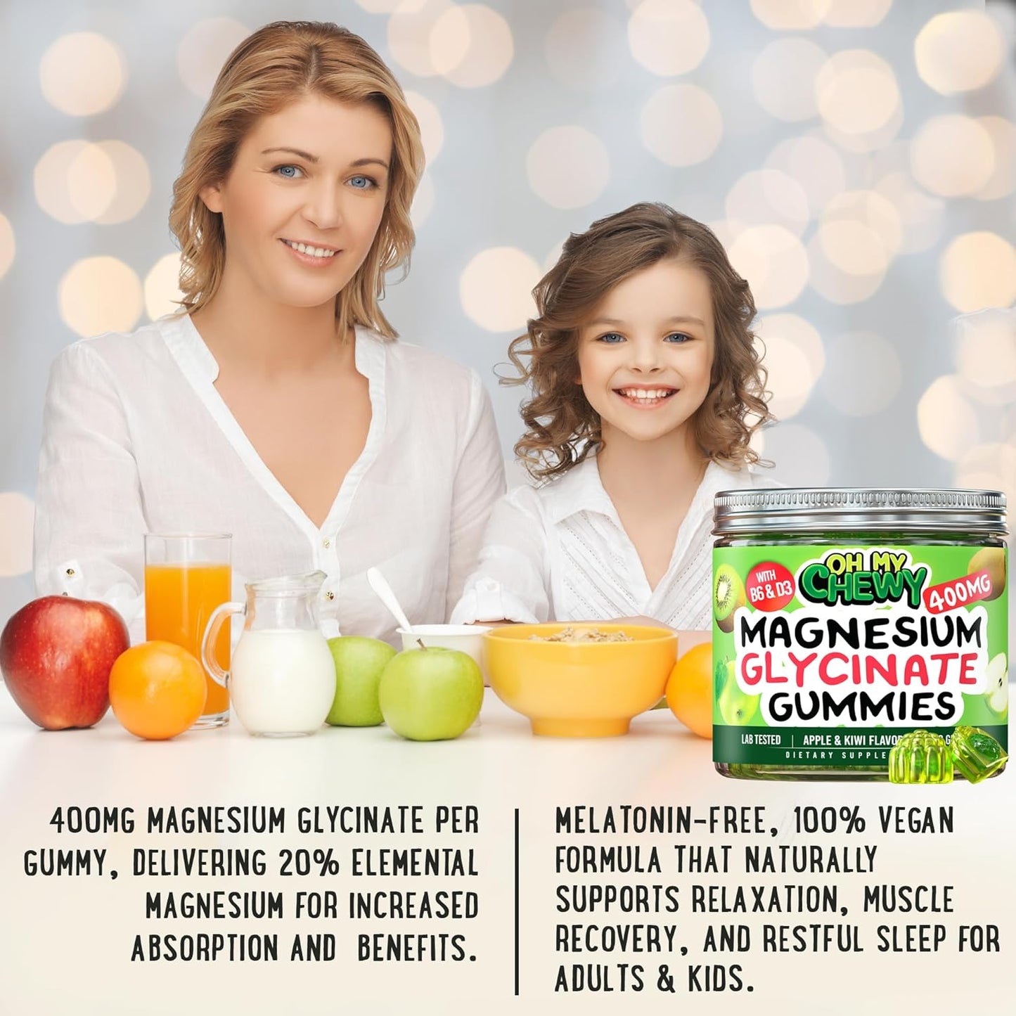 high-absorption-magnesium-glycinate-gummies-400mg-for-sleep-calm-muscle-relaxation---kids-teens-adults---b6-d3---gelatin-free-vegan---60-count-8
