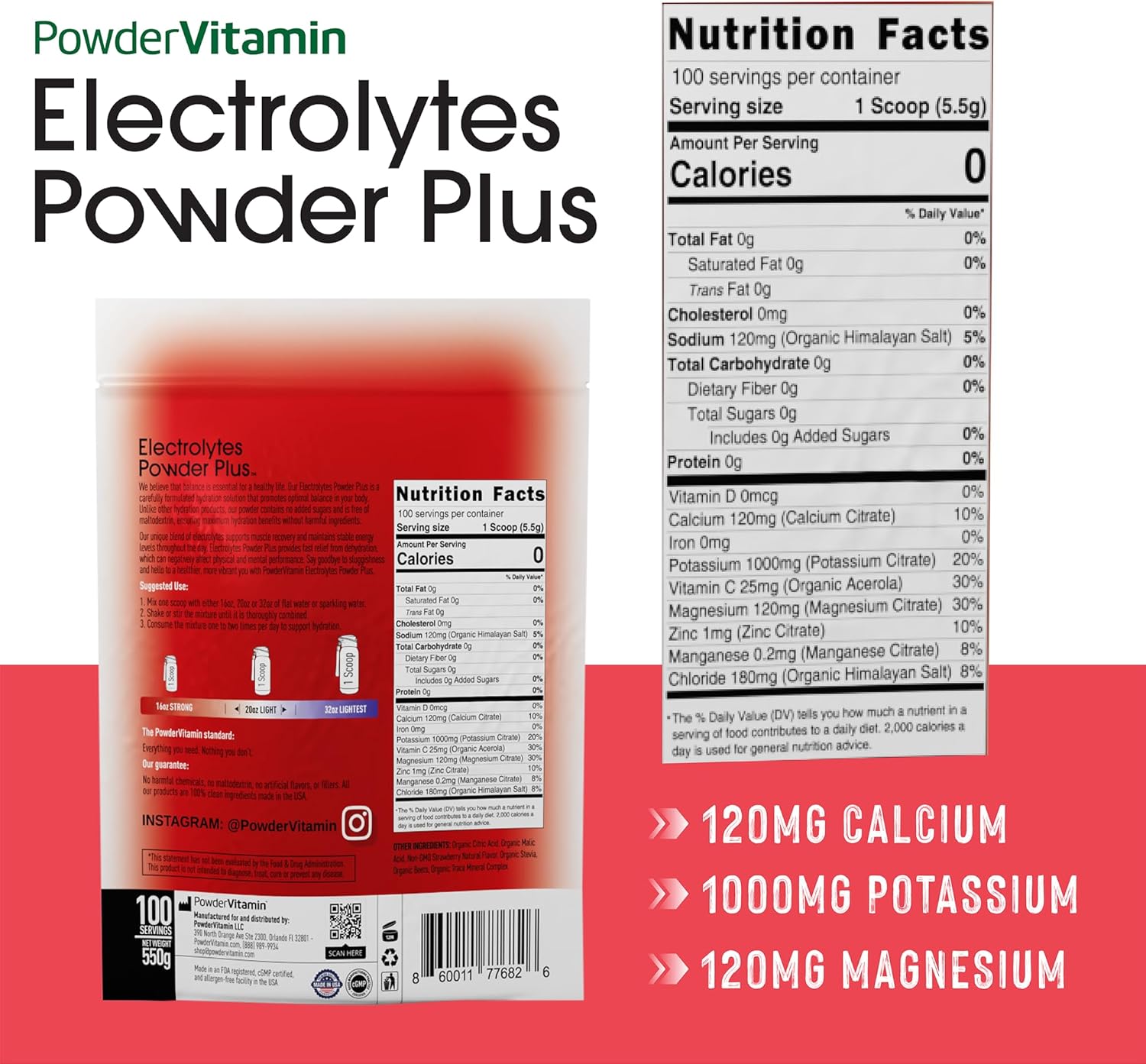 strawberry-electrolyte-powder---100-servings-zero-calorie-keto-hydration-supplement-with-1000mg-potassium-120mg-calcium-120mg-magnesium---no-sugar-or-maltodextrin-2